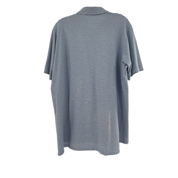 B. Draddy Mens Striped Polo Shirt L Embroidered Sleeve Ireland Flag Emblem - Picture 4 of 6